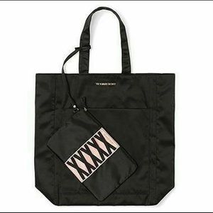 VS Satin Tote Bag & Corset Wristlet NWT